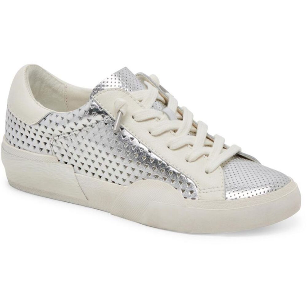 Dolce Vita Silver and Cream Athletic Shoes